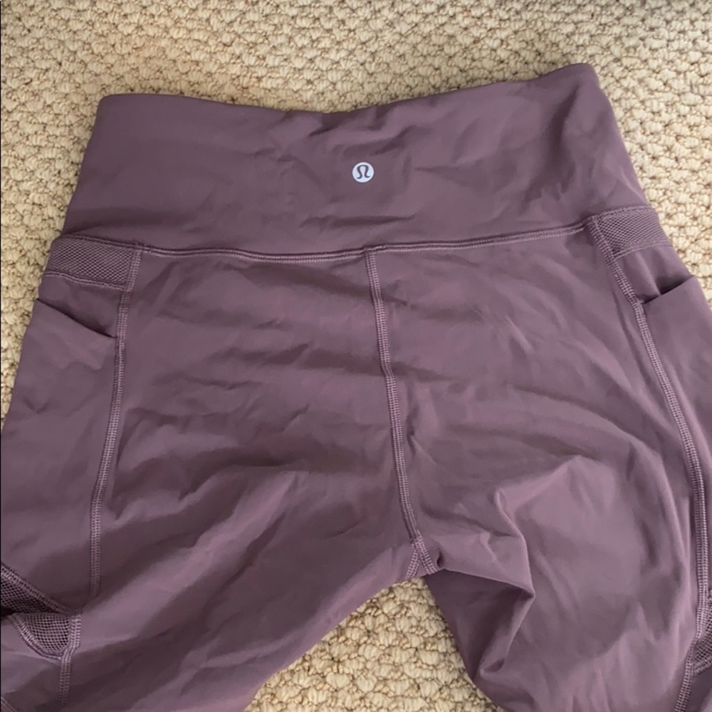 light purple LULULEMON LEGGINGS